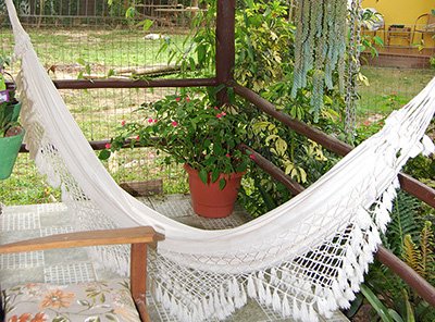 Varanda com Rede Suíte Beija Flor